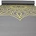 FIT SPIRIT Premium Printed Yoga Mat Gray Henna 6mm