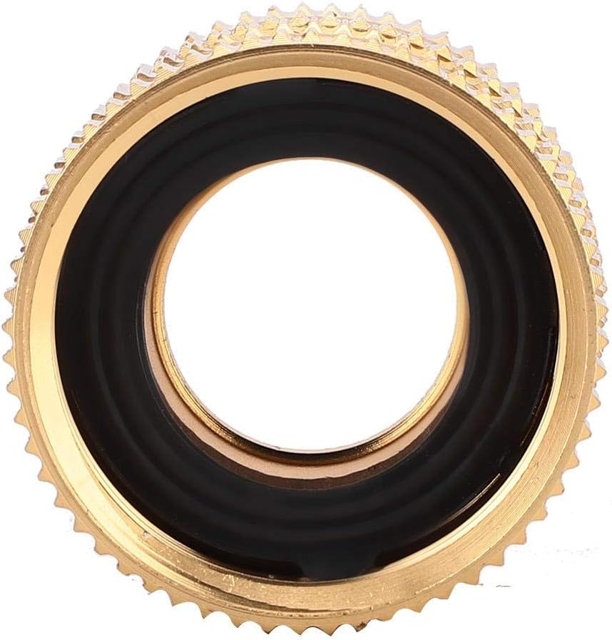 3/4" Brass Garden Hose Connector with Dual Swivel for Male Hose to Male Hose Double Female, Gold, 1.14*1.18inch - Image 5