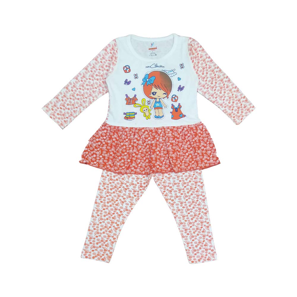 orange frock for baby girl