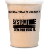 System Three Wood Flour, 1 Qt Tub, Brown