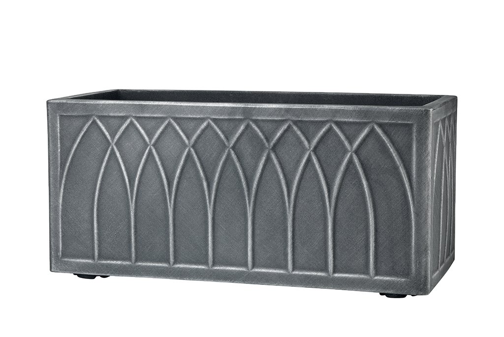Stewart 5122031 70 Centimeter Versailles Trough Planter Pewter