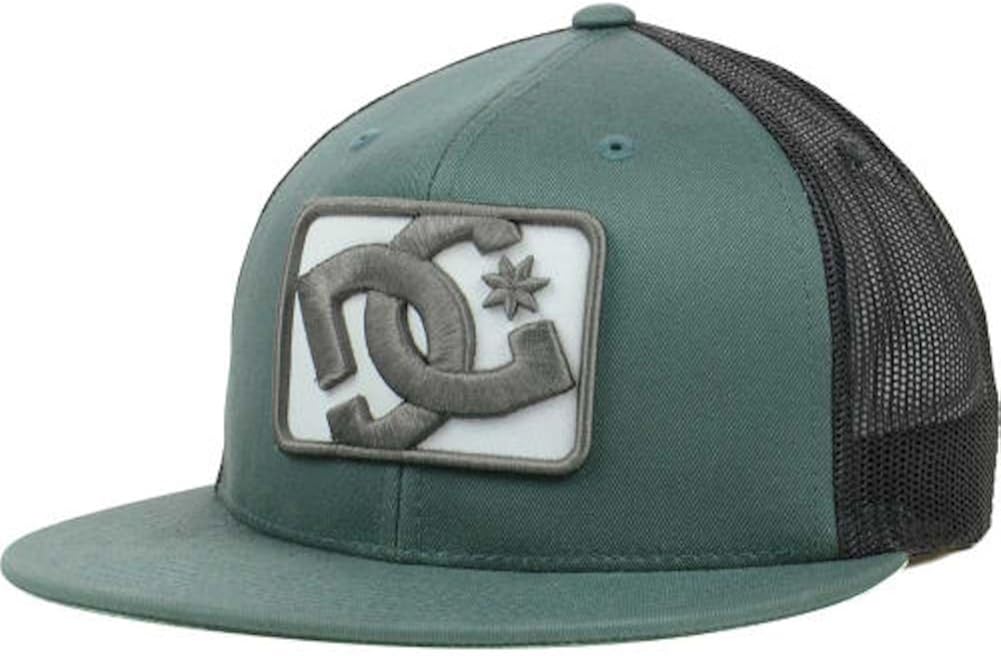green and black dc hat