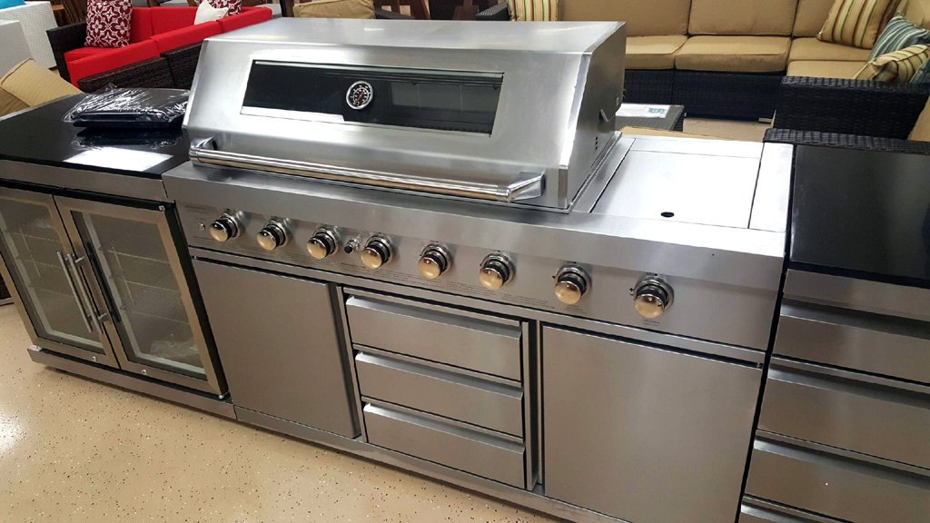 MCP Island Grills Modular 5 Piece Island Electric and Natural Gas Propane BBQ Outdoor Grill