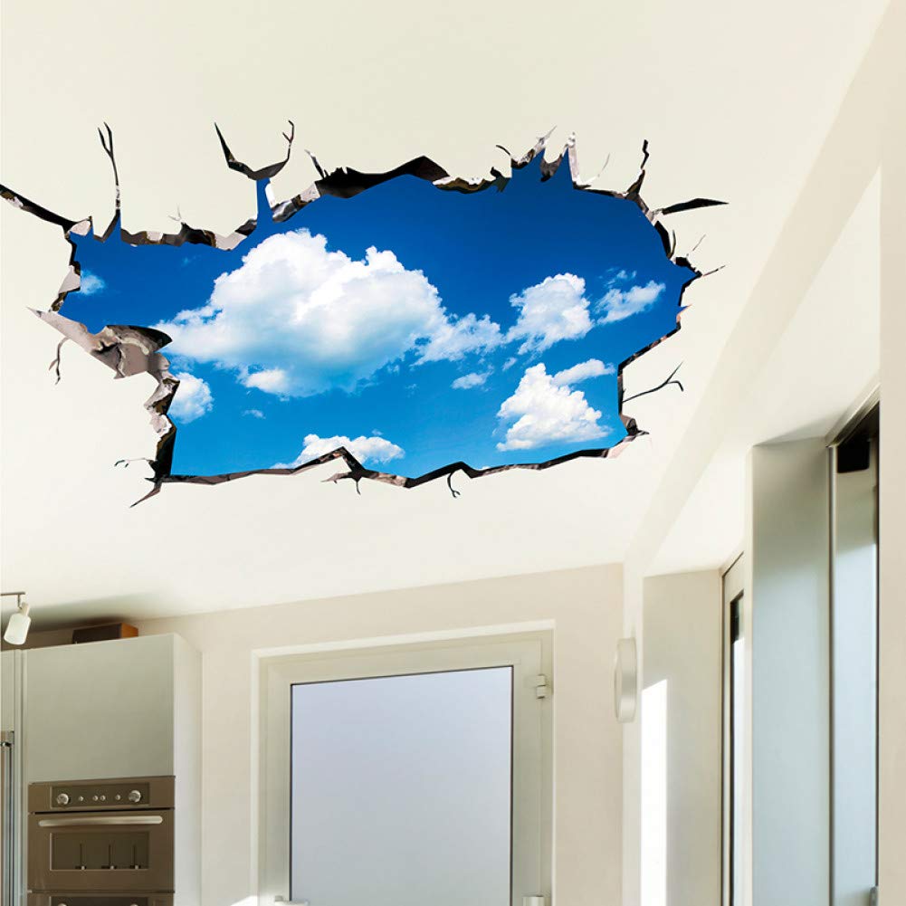 3D Deckenaufkleber Pvc Material Himmel Wolken Boden Aufkleber Für