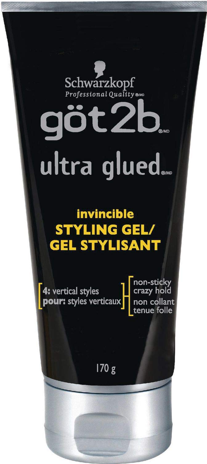 Got2b Ultra Glued Invincible Styling Hair Gel, 6 Ounce : Hair Styling Gels : Beauty