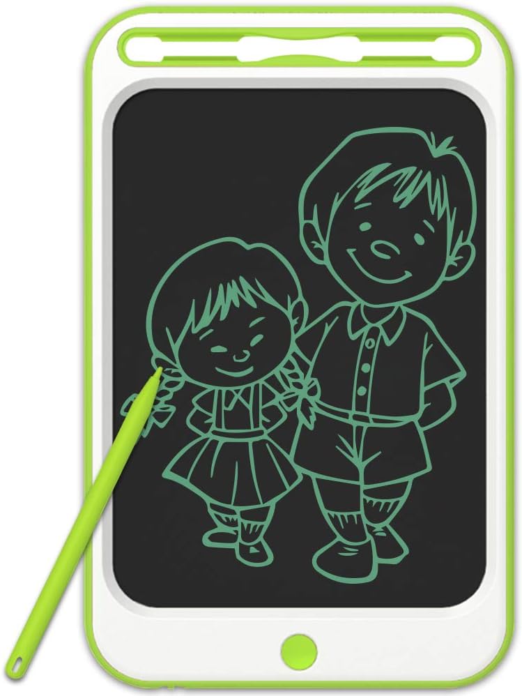 JONZOO LCD Writing Drawing Tablet 10 inch Electronic Doodle Board with Screen Lock Digital Sketch Pad Erasable Reusable eWriter Paperless Tool for Kids Adults at Home/School/Office