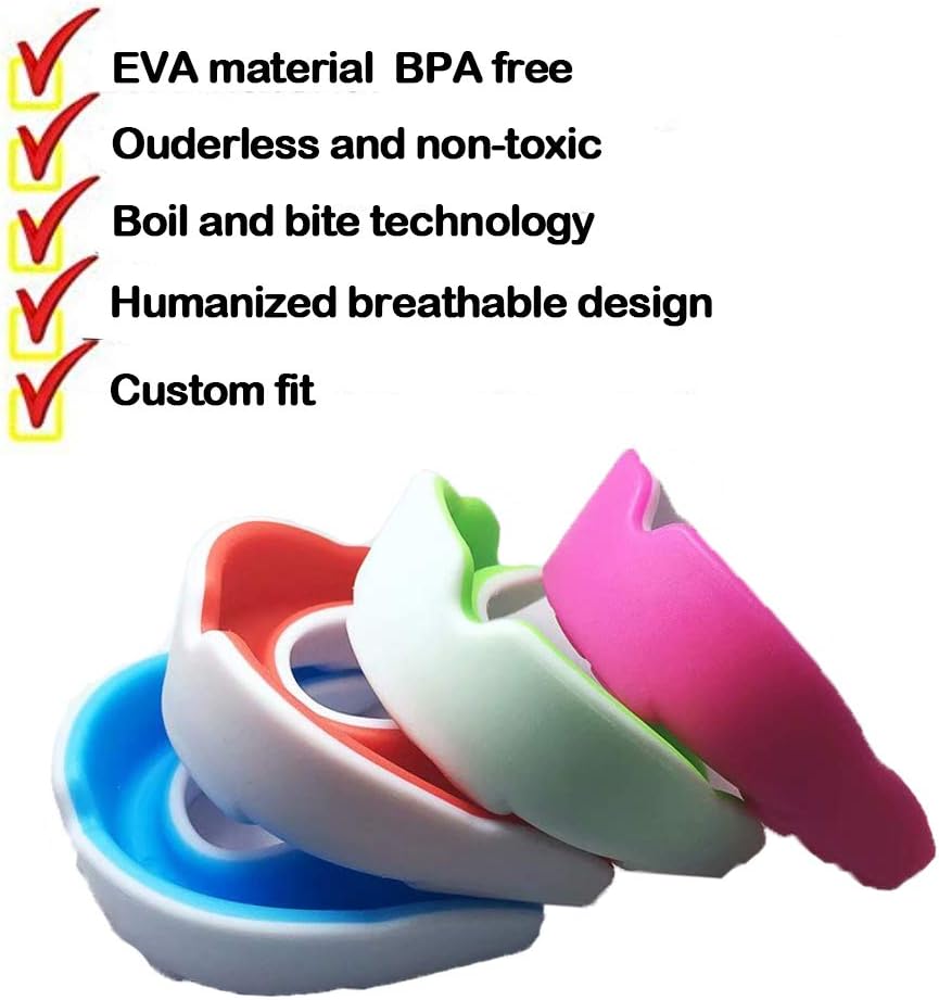 CT-Tebrun Sports Mouth Guard for Kids Youth/Adults-Mouthguard for Lacrosse, Basketball, Karate, Flag Football, Martial Arts, Rugby, Boxing, MMA, Hockey -Free Carrying Case for Mouthguard : Sports & Outdoors