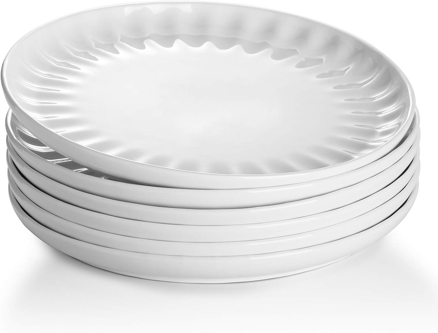 Sweese 160.001 Porcelain Inner Fluted Dinner Plates 10