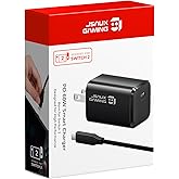 JSAUX 60W USB C Charger for Nintendo Switch 2 Support TV Mode, Portable GaN Charger with 6.6ft Cable, Fast Charging Compatible with Nintendo Switch/ROG Xbox Ally/Steam Deck/ROG Ally/iPhone 17