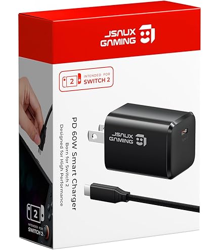 Amazon.com: Switch 2 Charger 60W - 20V 3A OEM Style Replacement