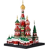 Geniteen Building Block Set, Saint Basil's Cathedral Architecture Model Micro Mini Blocks, Educational Mini Blocks, 4300 PCS