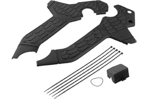 figatia Motorcycle Boards Protective Upper Fits for Crf300L Motorbikes, Black