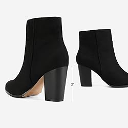 DREAM PAIRS Women's Ankle Boots Chunky Block Heel