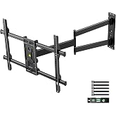 FORGING MOUNT Corner TV Wall Mount Long Arm TV Mount for 32-75 inch TVs | Single Stud Full Motion Articulating TV Bracket with 33&rdquo; Extension, Swivel Tilt, Max VESA 600x400mm, Holds up to 100 lbs
