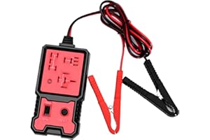 12V Automotive Relay Tester, Car Battery Diagnostic Checker Tools with Clips for Auto Repairing Multifunctional Portable 12V 