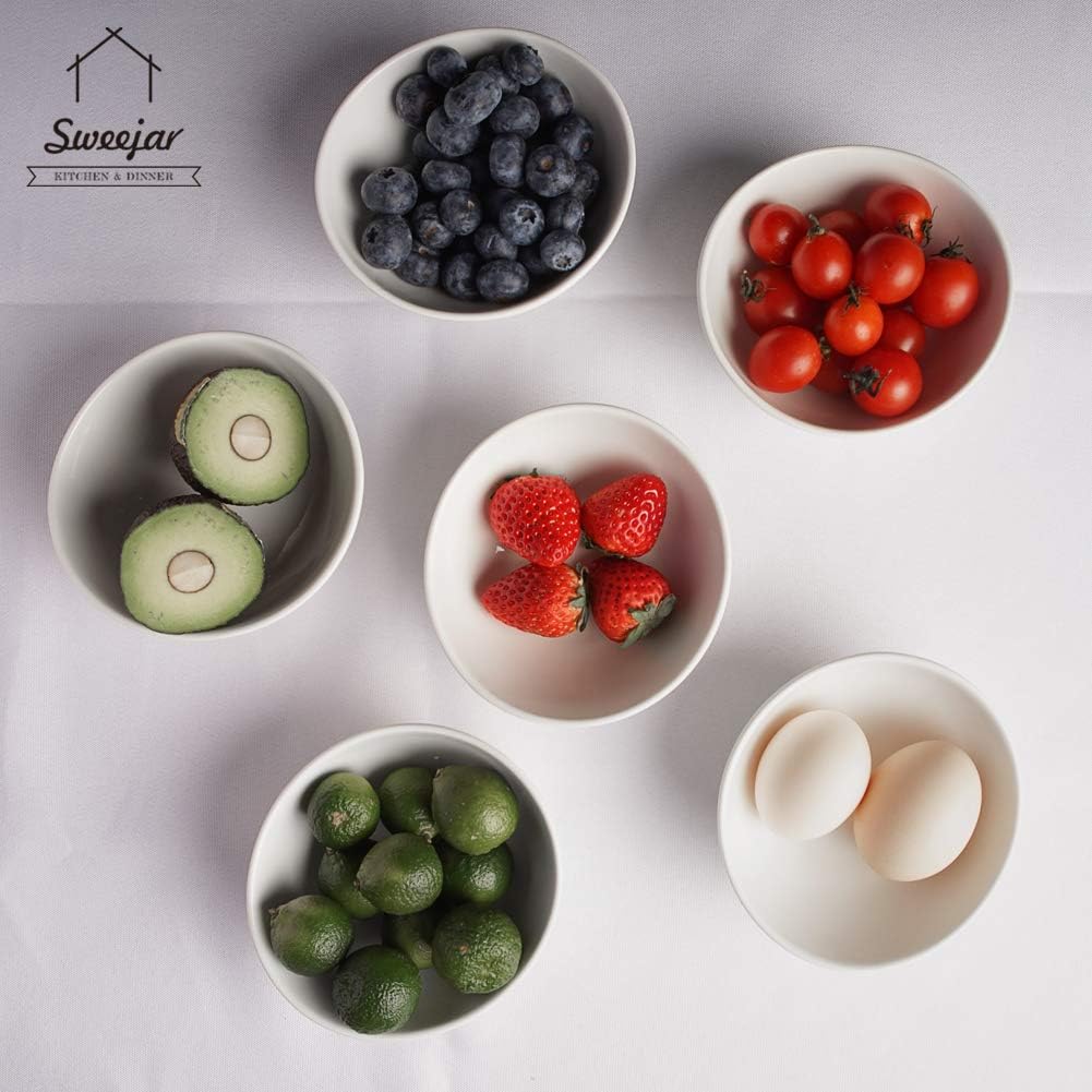 SWEEJAR Ceramic Small Bowls Set: Kitchen & Dining