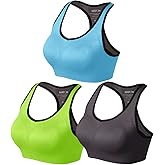 Match Racerback Sports Bras for Women – Padded Seamless Strappy Workout Tops for Yoga Gym Runing Fitness Sports Bras