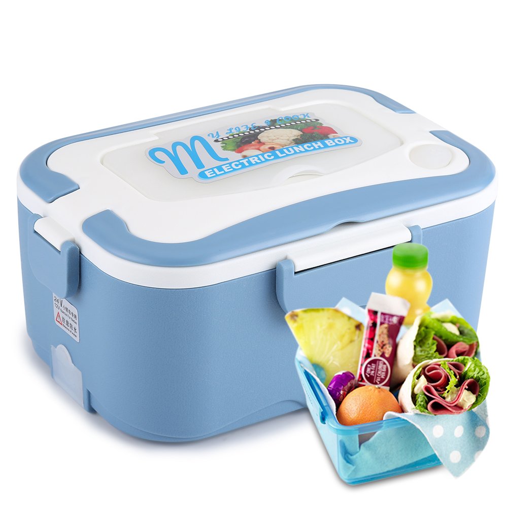 Caja de almuerzo eléctrica, 1.5L Portátil microondas 12V ...