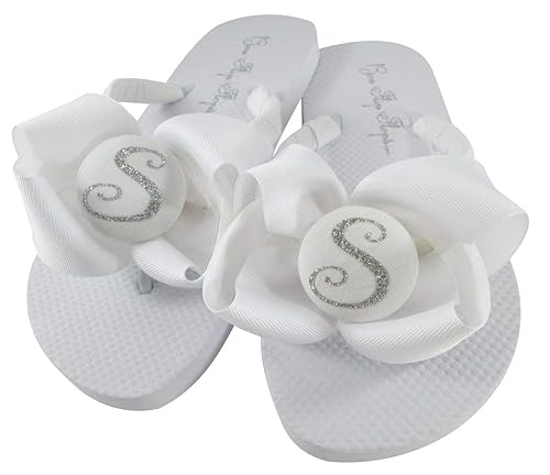 silver flip flops for wedding