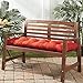 Greendale Home Fashions 51-Inch Indoor/Outdoor Bench Cushion, Salsa