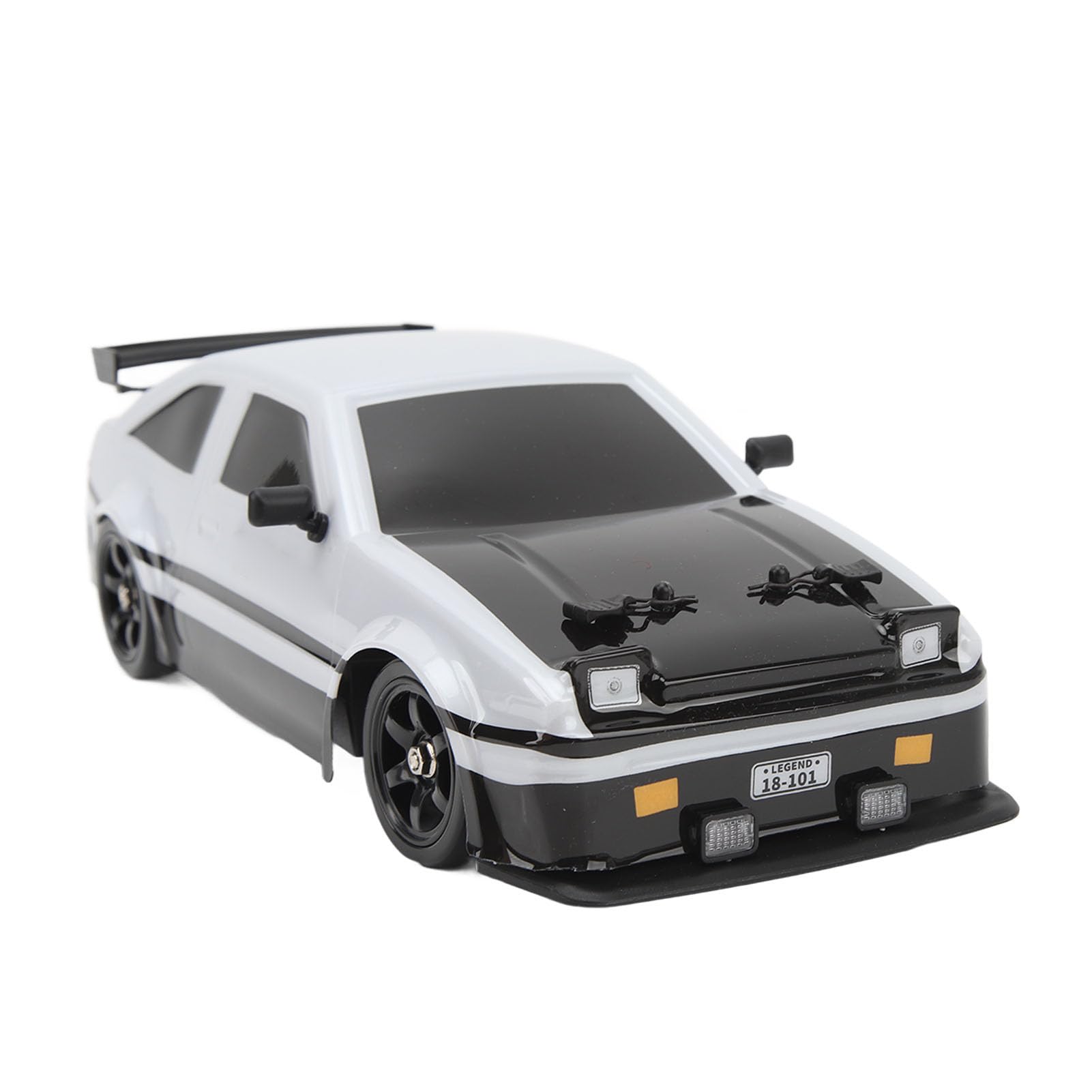 SALALIS RC Drift Car, 500mah Black and White Remote Control Car for Outdoor Home