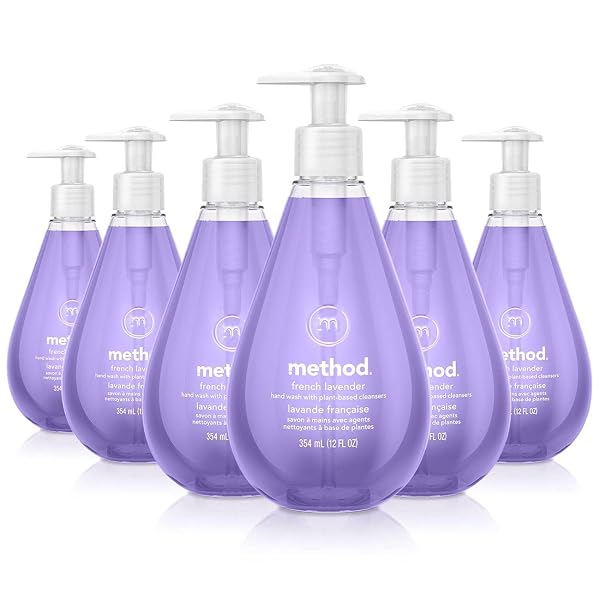 METHOD GEL HAND WASH, FRENCH LAVENDER, 12 FL OZ (PACK OF 6)