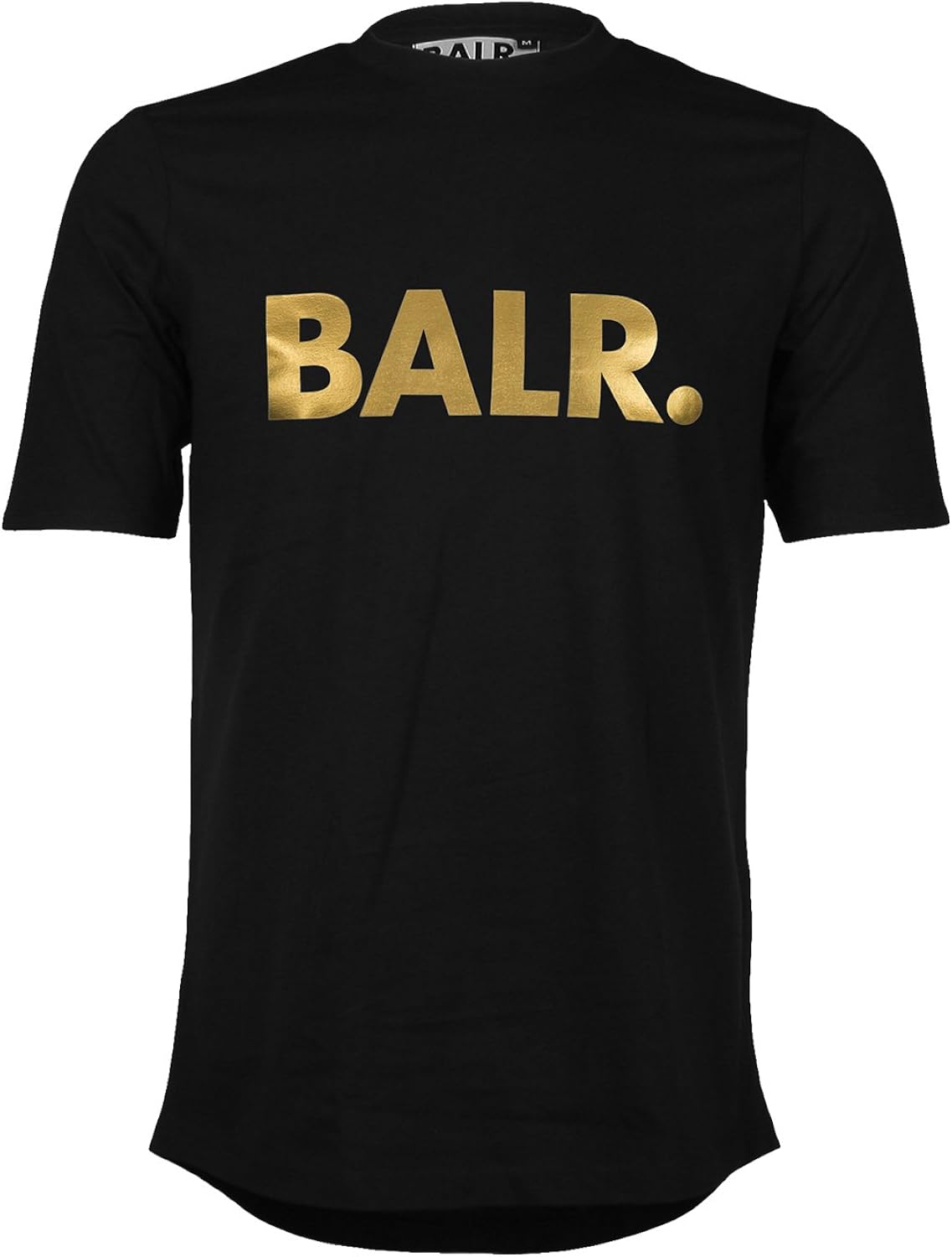 black and gold graphic tee mens