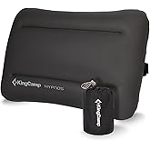 KingCamp Inflatable Pillow for Camping, Large(19.7" x 11.8") Camping Pillow, Ultra-Soft Camp Pillow with Washable Foam Cover for Home-Like Comfort, Hiking, Car, Beach, Travel