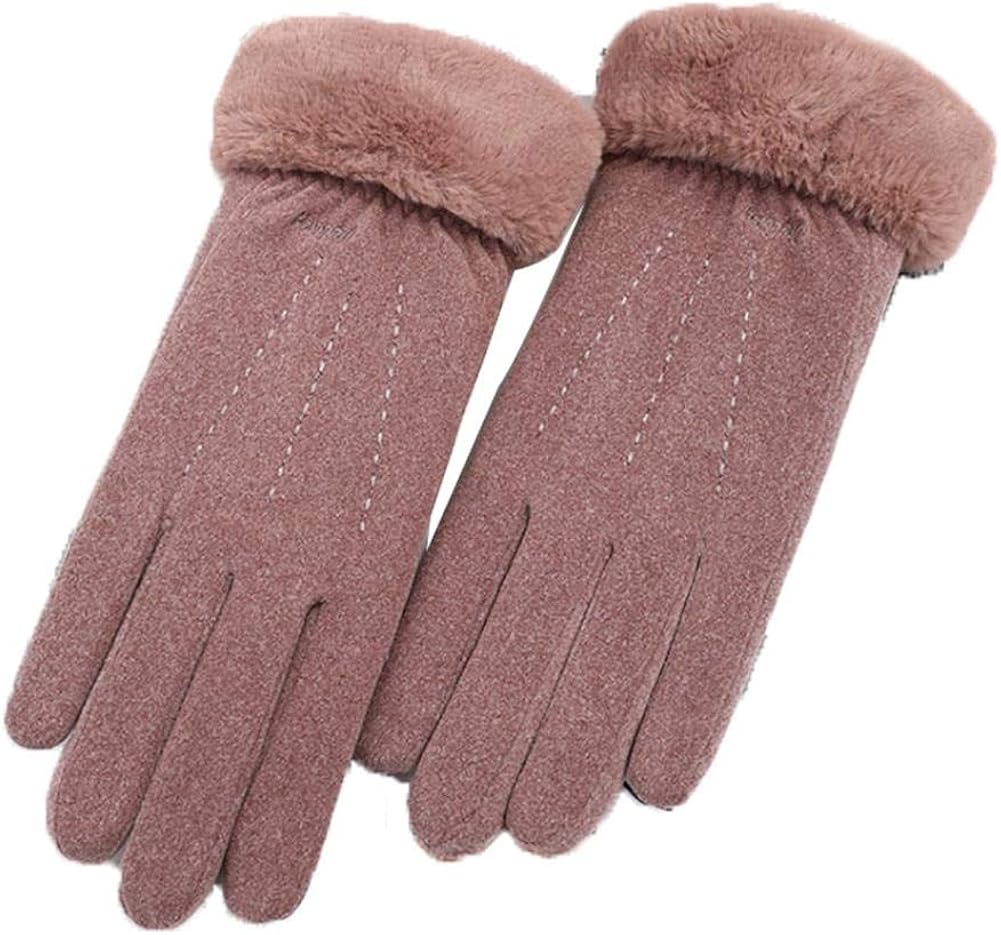 Women Thermal Gloves Winter Warm Gloves Bean Paste Touch Screen Gloves