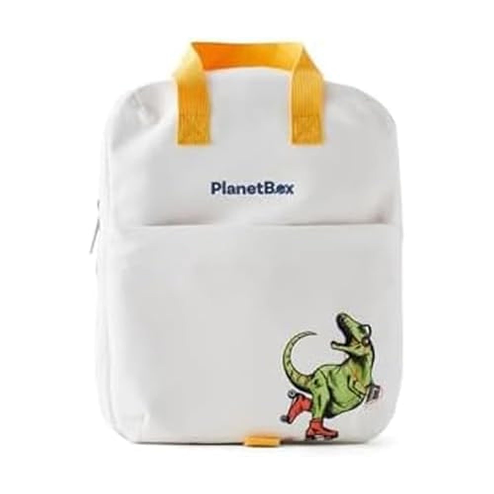 Photo 1 of PlanetBox Lunch Tote Bag – Rockin Dino Edition 2-in-1 Convertible Backpack Lunch Tote with Adjustable Straps, Pockets & Water-Resistant Interior – Durable, BPA-Free, & Machine Wash Safe