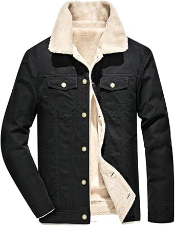 shearling trucker jacket mens