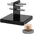 vikofan Nominal 8x8 Post Base for Concrete: 2 Pack, Concealed Design, Deck Post Bracket Anchor, 1-Inch Standoff, 8x8 Pergola Brackets Kit – Black
