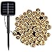 YHYY LED String Christmas Lights,39ft 100LEDs 8 Modes Outdoor Waterproof Solar Powered Fairy Lights for Garden Home Party Bedroom Xmas Outdoor Decorations(Warm White)