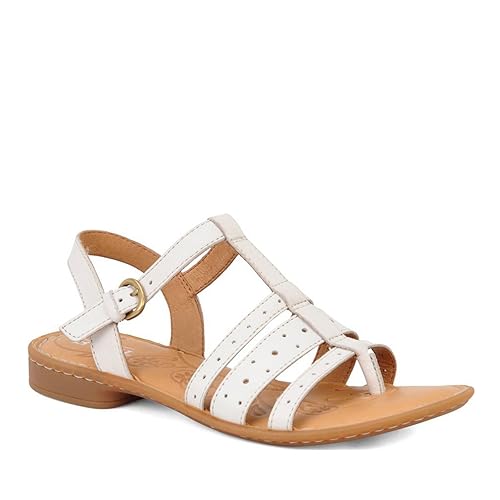ladies white slingback sandals