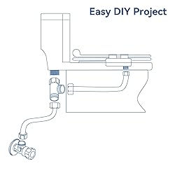 Chomely Bidet T Adapter for Tushy Bidet, Brass T