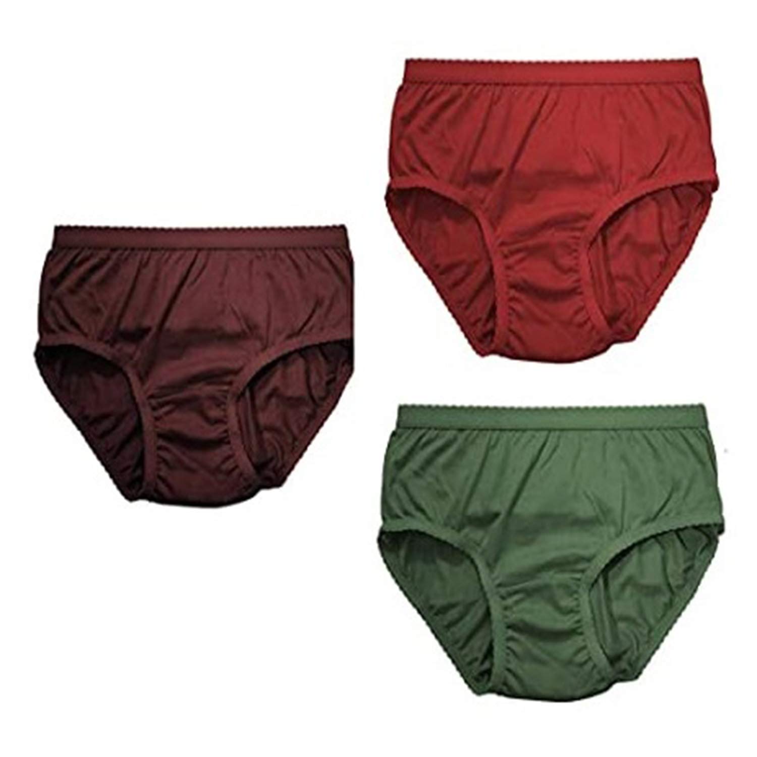 Buy Plain Cotton Panties Combo Set Briefs Underwear for Women's ( Pack