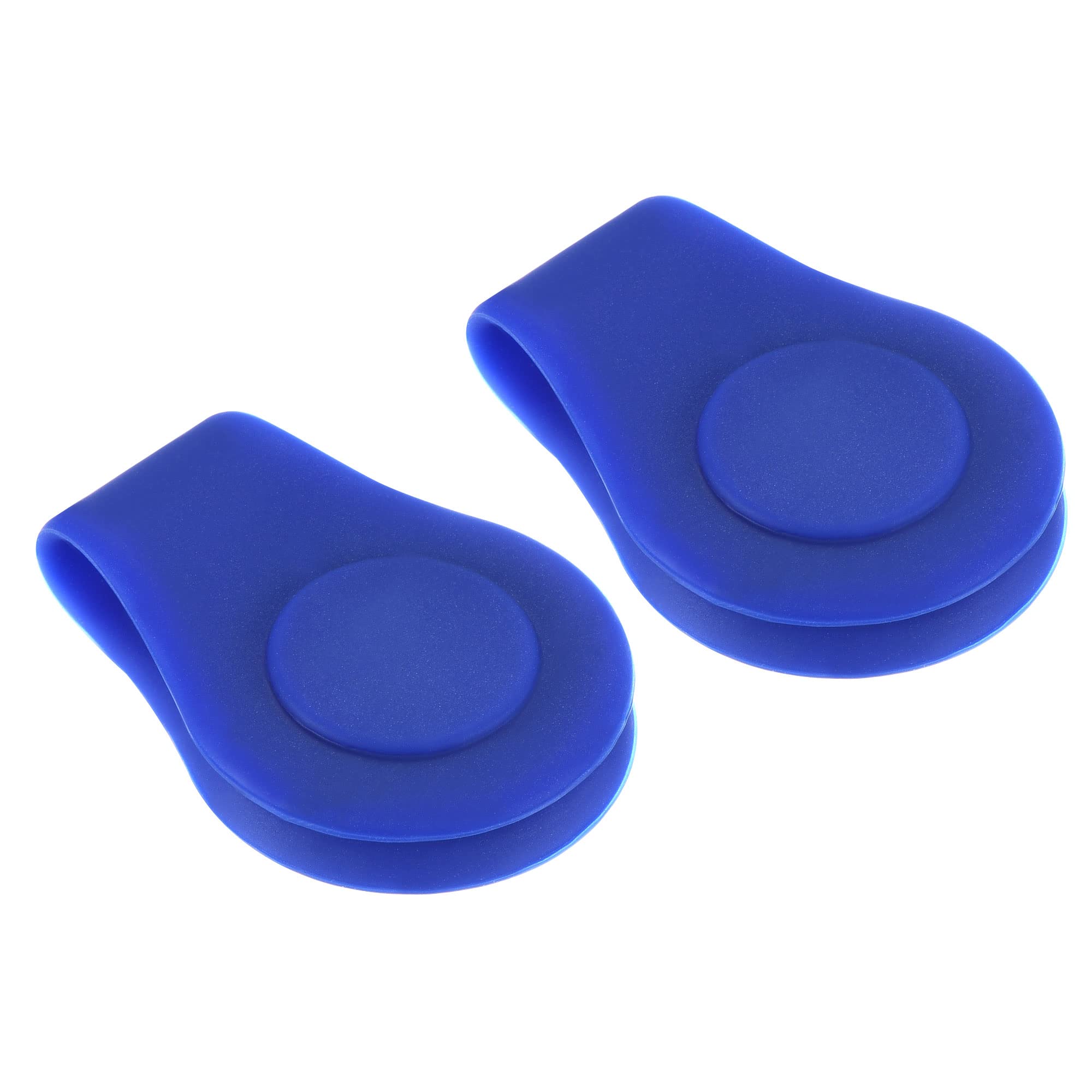 PATIKIL Golf Hat Clip, 2 Pack Silicone Cap Clamp with Magnetic Removable Ball Marker Holder for Golfer Women Men, Blue