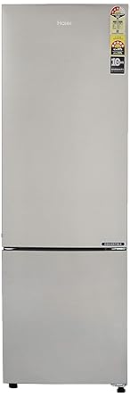 Haier 273 L 3 Star ( 2019 ) Frost-Free Double Door Refrigerator (HEB-26TSS, Shiny Steel, Convertible)