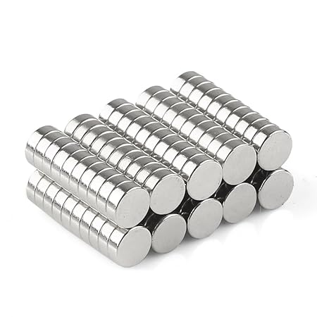 OMO 100 piezas imanes imanes neodimio N35 redondo cilindro imán ...