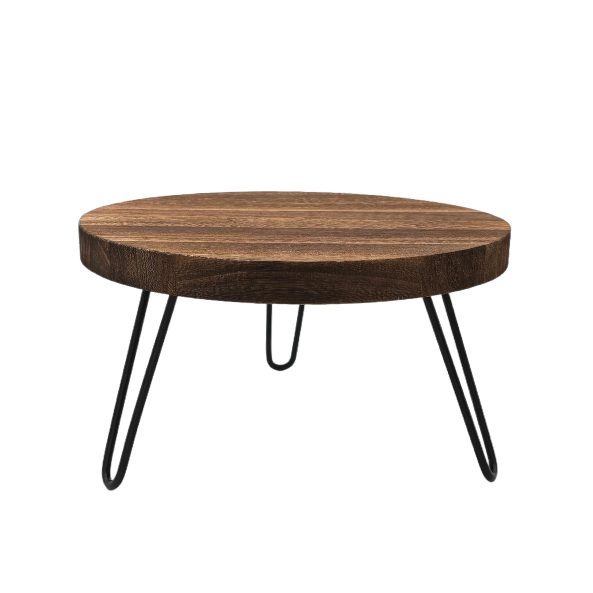 FESTLOVE Wood Plant Stand Indoor Outdoor, 10'' Wooden Planter Stands Fit 5-12 Inch Pot, Plant Stool Flower Pot Stand Gardening Display Pedestals for Decor Living Room Balcony, Office, Patio