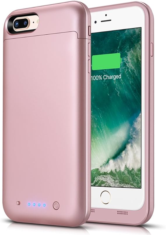 LCLEBM Battery Case for iPhone 7 Plus or 8 Plus, [Upgraded