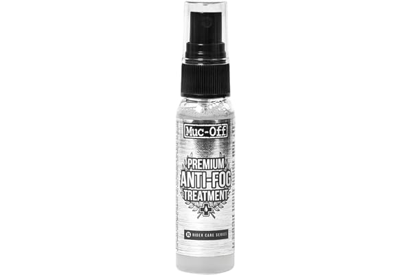 Muc Off Premium Anti-Fog Treatment, 30 Milliliters - Long-Lasting, Intensive Anti-Mist Spray - Suitable for Helmet Visors, Go