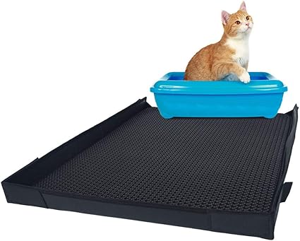 Ltljx Tapis Litiere Chat Etanche Tapis De Bac Pour Chat Double Couche Nid D Abeille Tapis D Alimentation Chiot Coussin Anti Deversant 17 7 22 8in Amazon Fr Cuisine Maison