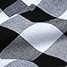 Aneco 2 Pack Table Runner Cotton Checkered Table Runner Trendy Modern Plaid Design Tablerunner Elegant Decor for Indoor Outdoor Events 13 x 72 Inches Black and White
