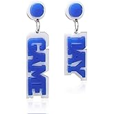 Football Earrings for Women Game Day Earrings Dangle Sports Lover Jewelry Bow Football Gift for Women Fans