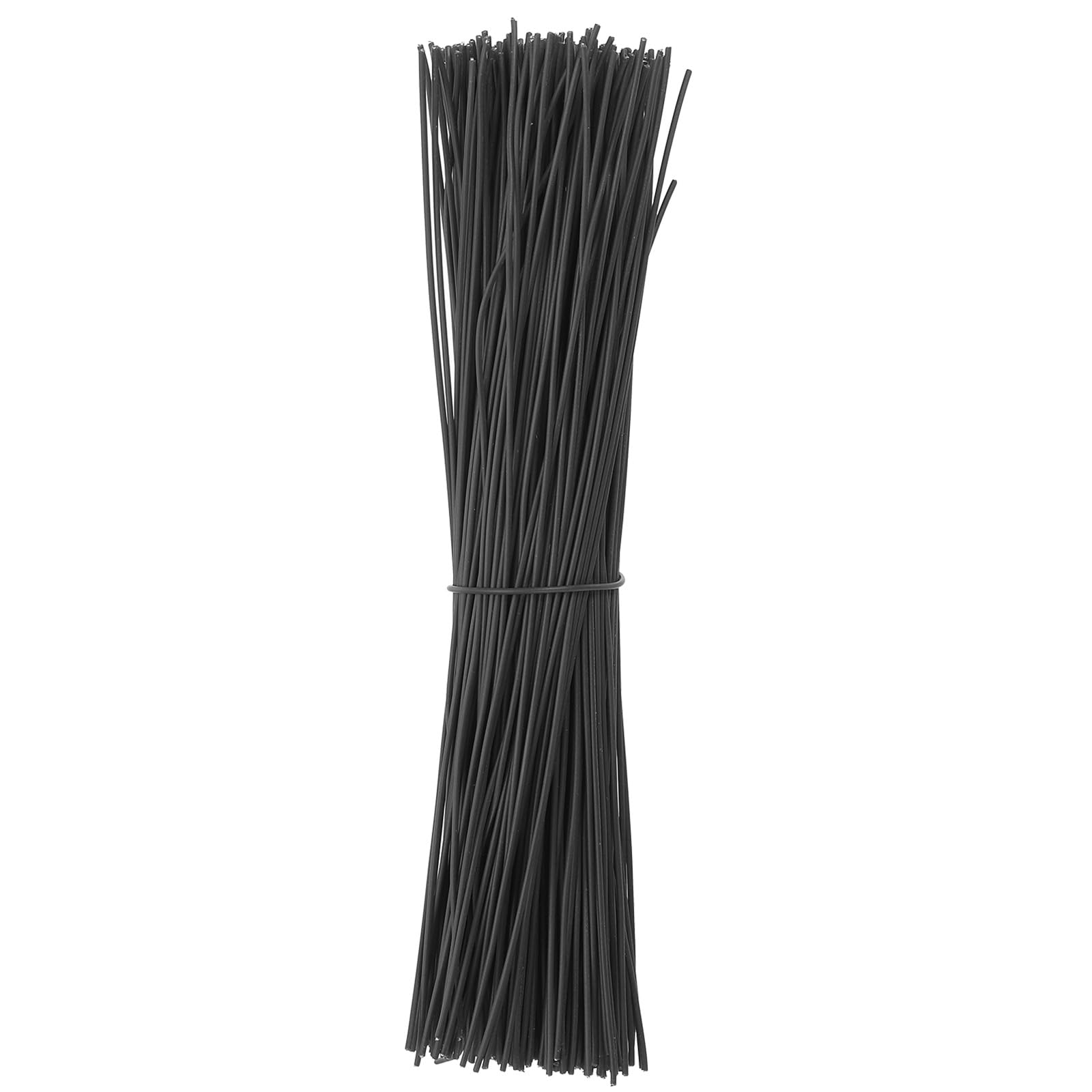 PATIKIL Plastic Twist Ties, 300 Pcs 6 Inch Reusable Cable Ties, 0.04 Inch Wide Bag Coated Ties for Household and Office Use, Black