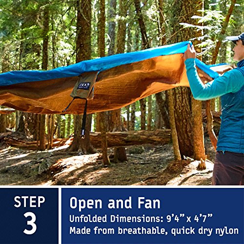 ENO Eagles Nest Outfitters - SingleNest Hammock, Portable Hammock for One, Black/Yellow - Thumbnail 5