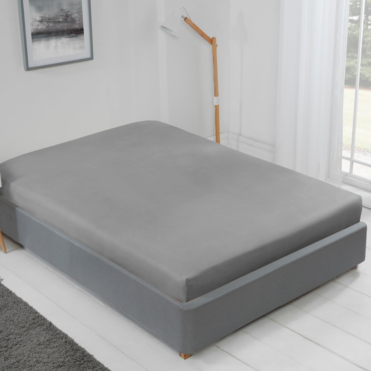 Emma Barclay Lyla Fitted Sheet in Grey - King