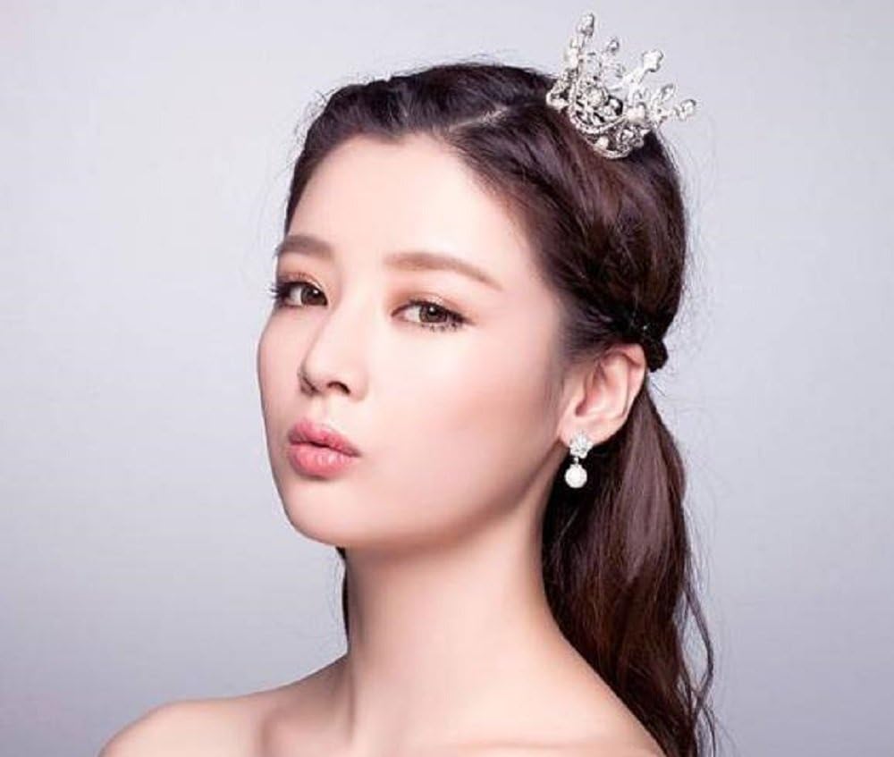 Amazon Morningplace 王冠 ティアラ ヘア アクセサリー 結婚式 誕生日 プレゼント に シルバー Morning Place ビューティー 通販