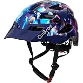 OnBros Kids Bike Helmet - Bike Helmets for 5-14 Boys or Girls with Visor, Children Bicycle Helmet for Skateboard Mountain Scooter Road Cycling, Lightweight and Adjustable 50-57CM